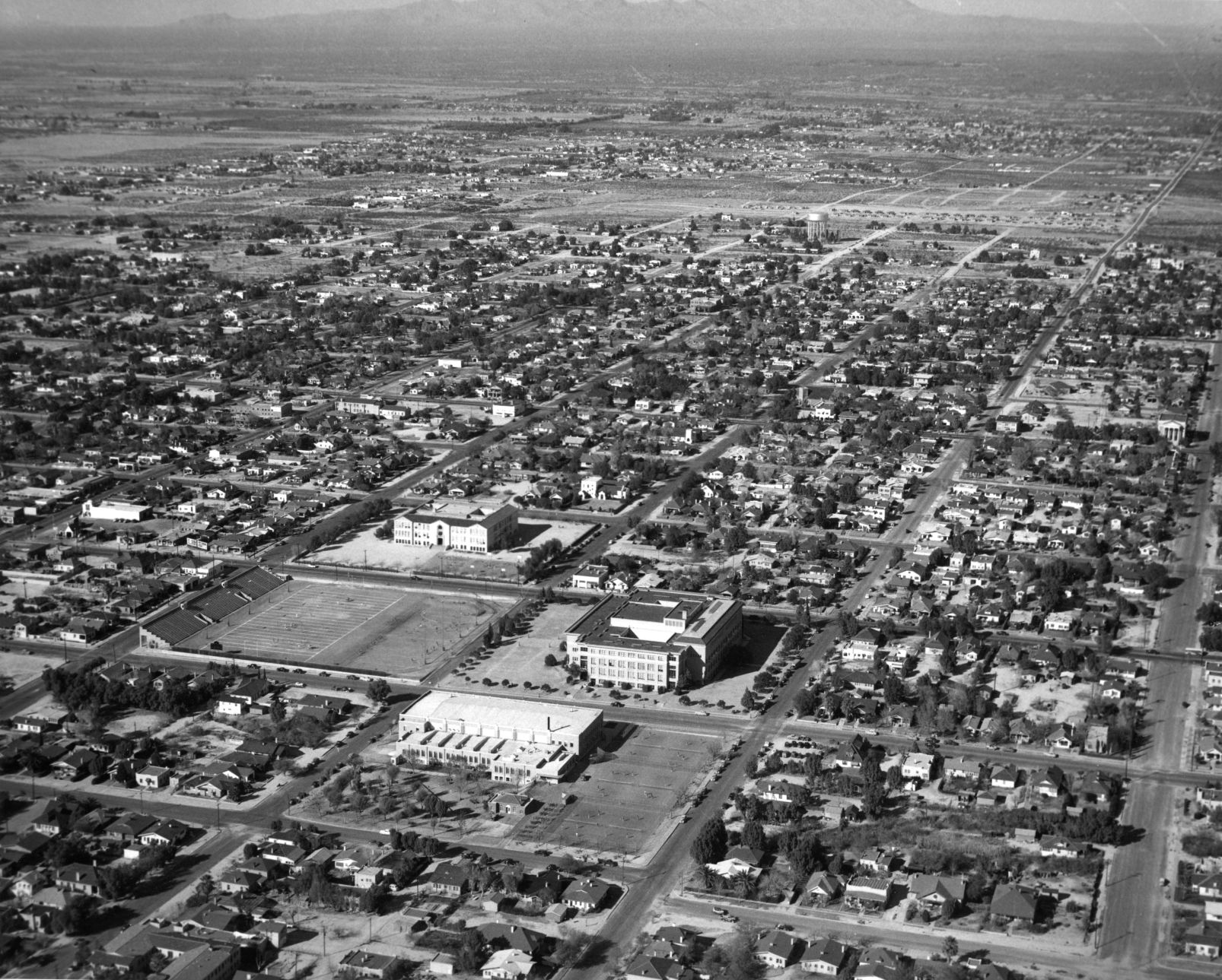 Historic archive aerial photos of Tucson